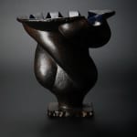 Yanagihara Mutsuo 柳原睦夫, Flower vase with cloud designs 雲ノ絵花瓶 , 1976