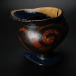 Yanagihara Mutsuo 柳原睦夫, Flower vase with cloud designs 雲ノ絵花瓶 , 1976