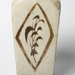 Shimaoka Tatsuzo 島岡達三, Jar with white slip and grass carvings