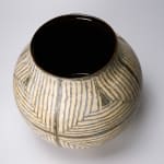 Yanagihara Mutsuo 柳原睦夫, Flower vase with cloud designs 雲ノ絵花瓶 , 1976