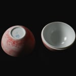Terauchi Shinji 寺内信二, Six-tiered house shaped box with moon and arabesque designs 染付月輪花唐草 家型六段重, 2024