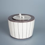Hara Kiyoshi 原 清, LNT, Water Jar With Lines On White Slip　白掻落線文水指