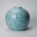 Matsui Kosei 松井康成, Jar with Marble Design 練上風白地壷, 1988