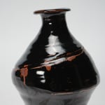 Hamada Shoji 濱田庄司, Black glazed flower vase