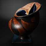 Yanagihara Mutsuo 柳原睦夫, Flower vase with cloud designs 雲ノ絵花瓶 , 1976