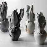 Kato Mami 加藤真美, Frost glazed katakuchi (small sake pitcher), 2024