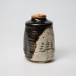 Nishioka Koju 西岡小十, Karatsu tea caddy 絵唐津 茶入