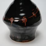 Hamada Shoji 濱田庄司, Black glazed flower vase