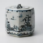 Arakawa Toyozo 荒川豊蔵, Hanging scroll with teabowl drawing 画賛茶碗, 1961