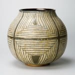 Yanagihara Mutsuo 柳原睦夫, Flower vase with cloud designs 雲ノ絵花瓶 , 1976