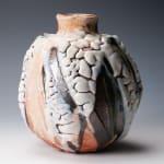 Hayashi Shotaro 林正太郎, Manyo flower vessel with impressions of a mountain scene, 2023