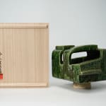Kumakura Junkichi 熊倉順吉, Green Flower Vessel 緑の花器, 1970's