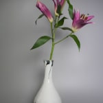 Tsuboshima Dohei 坪島 土平, Flower Vase with Design of Crane's Neck　染付つるくび花入