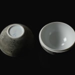 Terauchi Shinji 寺内信二, Six-tiered house shaped box with moon and arabesque designs 染付月輪花唐草 家型六段重, 2024