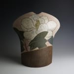 Ito Motohiko 伊藤東彦, Nunome Technique Magnolia Flower Vase 布目泰山木花瓶