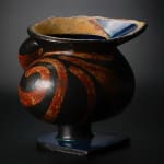Yanagihara Mutsuo 柳原睦夫, Flower vase with cloud designs 雲ノ絵花瓶 , 1976