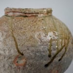 Shumei Fujii 藤井朱明, Jar with Carved Design in White Porcelain