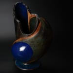Yanagihara Mutsuo 柳原睦夫, Flower vase with cloud designs 雲ノ絵花瓶 , 1976