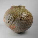 Shumei Fujii 藤井朱明, Jar with Carved Design in White Porcelain