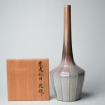 Miyanohara Ken 宮之原 謙, Tall Jar with Red Tenmoku Glaze 天目朱釉 壺, 1968