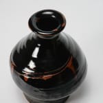 Hamada Shoji 濱田庄司, Black glazed flower vase