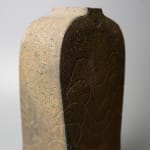Koinuma Michio 肥沼美智雄, Box with Carved Patterns 彫文陶陶筥