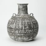 Yasuhara Kimei 安原喜明, Incense burner 香爐 炻器 白泥花文象嵌