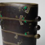 Morino Taimei 森野泰明, Indigo Blue Flower Vase