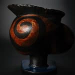 Yanagihara Mutsuo 柳原睦夫, Flower vase with cloud designs 雲ノ絵花瓶 , 1976