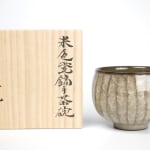 Minegishi Seiko 峯岸勢晃, Beige Colored Teabowl in Cracked Celadon