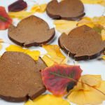 Set of 4 Bizen Plates in the Shape of Autumn Leaves 備前葉皿
