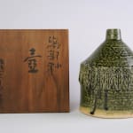 Kumakura Junkichi 熊倉順吉, Oribe Glazed Jar 織部釉 壺 , Late 1970's