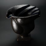 Yanagihara Mutsuo 柳原睦夫, Flower vase with cloud designs 雲ノ絵花瓶 , 1976