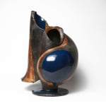Yanagihara Mutsuo 柳原睦夫, Flower vase with cloud designs 雲ノ絵花瓶 , 1976