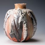 Hayashi Shotaro 林正太郎, Manyo flower vessel with impressions of a mountain scene, 2023