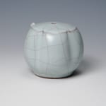 SUWA Sozan Ⅲ 三代 諏訪 蘇山, Incense Container with Mouse青瓷干支子 香盒