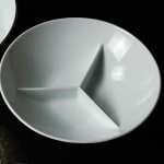 Terauchi Shinji 寺内信二, Five-tiered moon shaped bowl with silver and hammered texture finish 本銀彩槌目珠型五段重, 2024