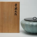 Nishioka Koju 西岡小十, Karatsu tea caddy 絵唐津 茶入