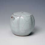 SUWA Sozan Ⅲ 三代 諏訪 蘇山, Incense Container with Mouse青瓷干支子 香盒
