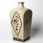 Shimaoka Tatsuzo 島岡達三, Jar with white slip and grass carvings
