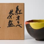 Yanagihara Mutsuo 柳原睦夫, Flower vase with cloud designs 雲ノ絵花瓶 , 1976
