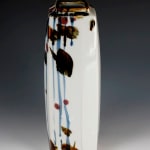 Imaizumi Imaemon XIII 十三代今泉今右衛門, Vase with Overglaze Enamel Decoration and Flora 色絵　花瓶