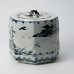Arakawa Toyozo 荒川豊蔵, Hanging scroll with teabowl drawing 画賛茶碗, 1961