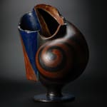 Yanagihara Mutsuo 柳原睦夫, Flower vase with cloud designs 雲ノ絵花瓶 , 1976
