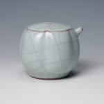 SUWA Sozan Ⅲ 三代 諏訪 蘇山, Incense Container with Mouse青瓷干支子 香盒