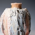 Hayashi Shotaro 林正太郎, Manyo flower vessel with impressions of a mountain scene, 2023