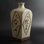 Shimaoka Tatsuzo 島岡達三, Jar with white slip and grass carvings