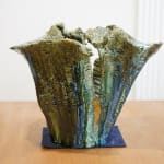 Yamaguchi Makoto 山口真人, "Thunder" Oribe Vessel 雷鳴, 2022