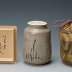 Nishioka Koju 西岡小十, Karatsu Tea Caddy 唐津茶入