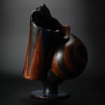 Yanagihara Mutsuo 柳原睦夫, Flower vase with cloud designs 雲ノ絵花瓶 , 1976